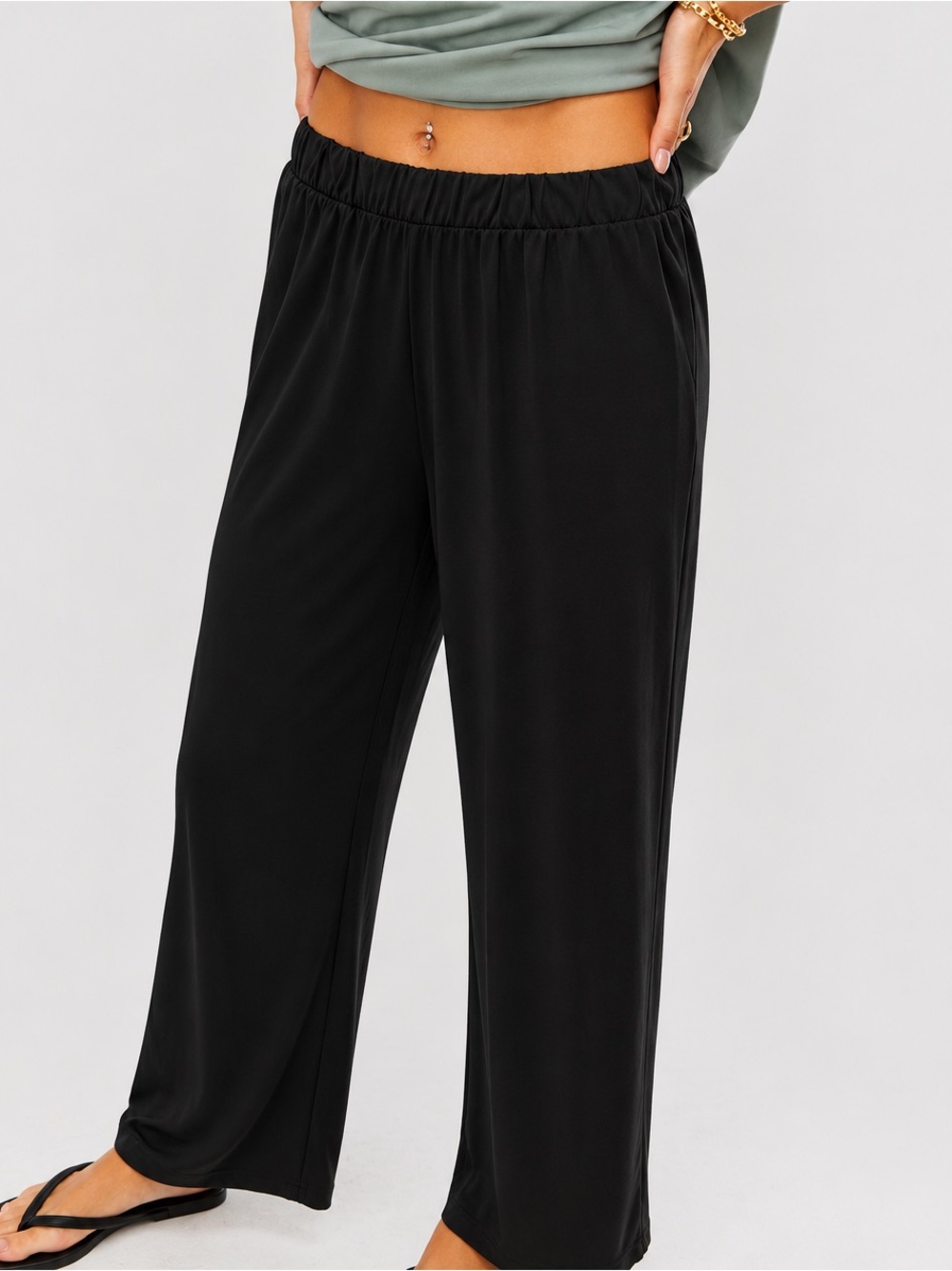 Oak + Fort Black Lightweight Pants - Sz S